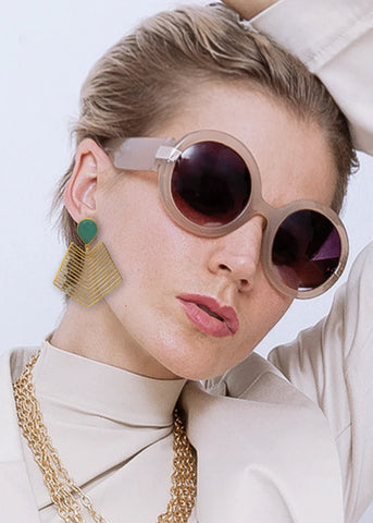 Super Earrings with Emerald