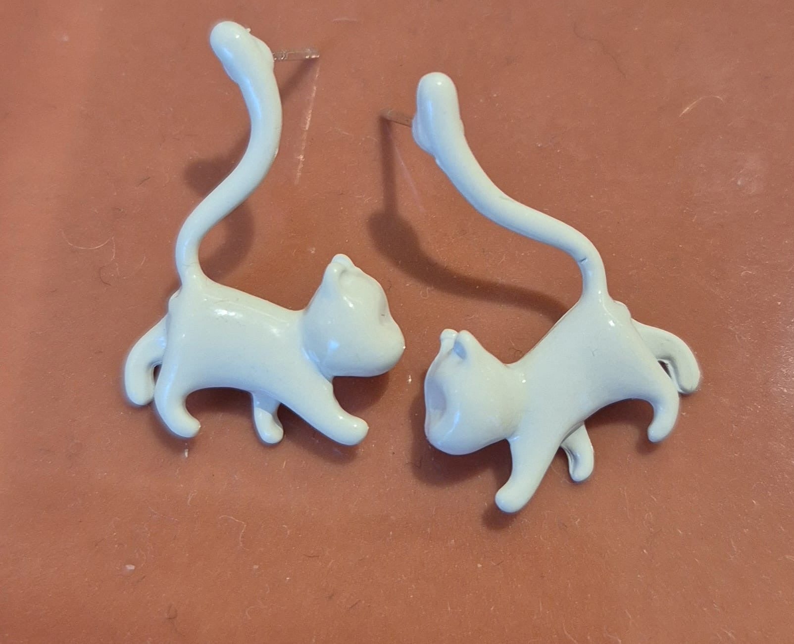 Pendientes porcelana Gato