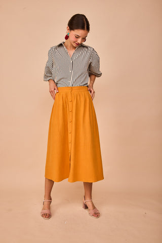 Falda Castro Mostaza