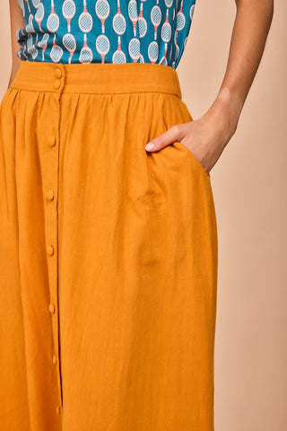 Falda Castro Mostaza