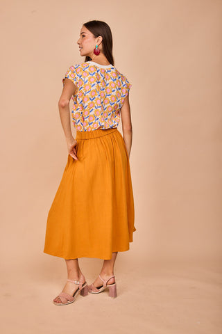 Falda Castro Mostaza