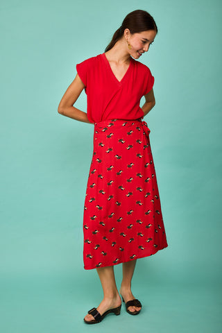 Falda Colindres Roja