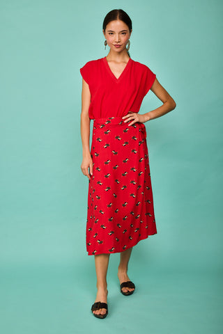 Falda Colindres Roja