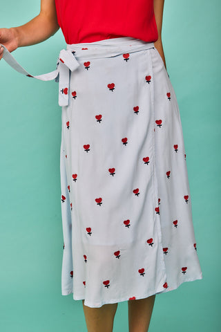 Colindres Rock mit besticktem Herz