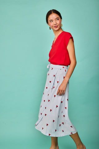 Colindres Rock mit besticktem Herz