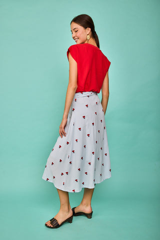 Colindres Rock mit besticktem Herz