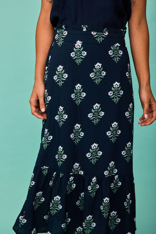 Comillas Navy Skirt