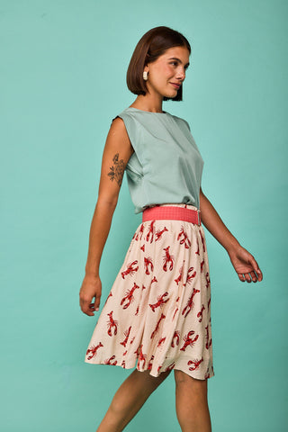 Falda Merón Roja