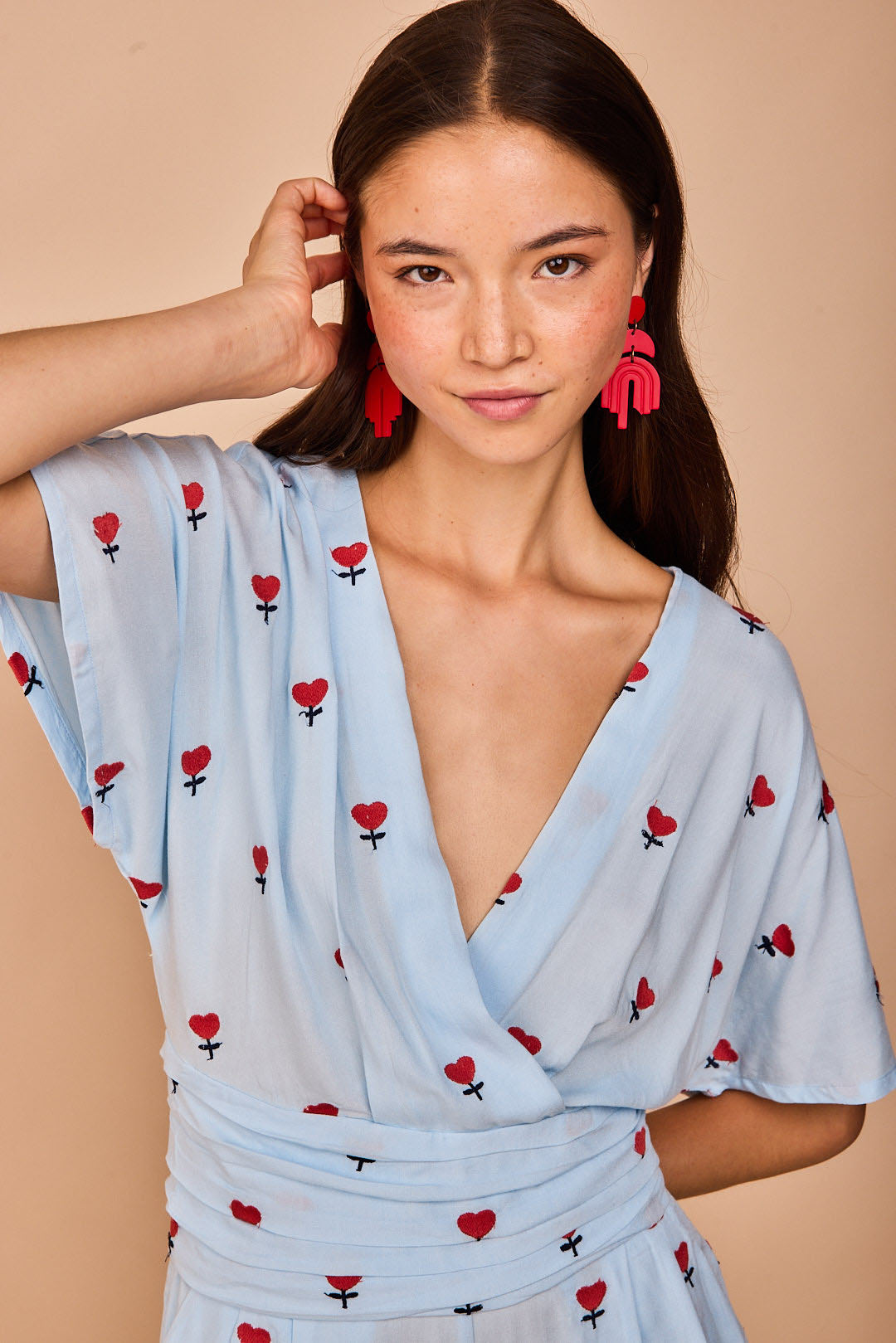 Hendaye Monkey Embroidered Heart