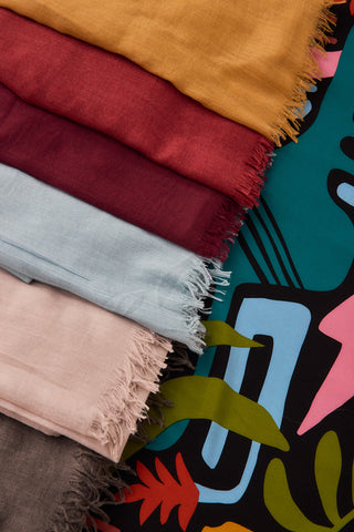 COLORFUL MOHAIR SCARF