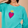 Pull Esteiro turquoise