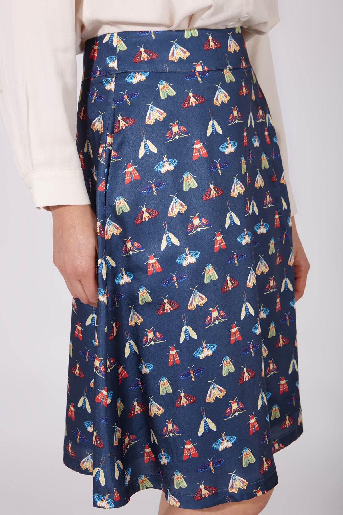 Elara Navy Skirt