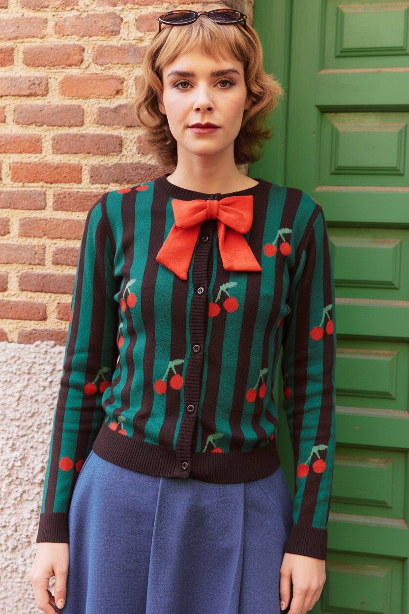 Chaqueta Viena cerezas Rosas