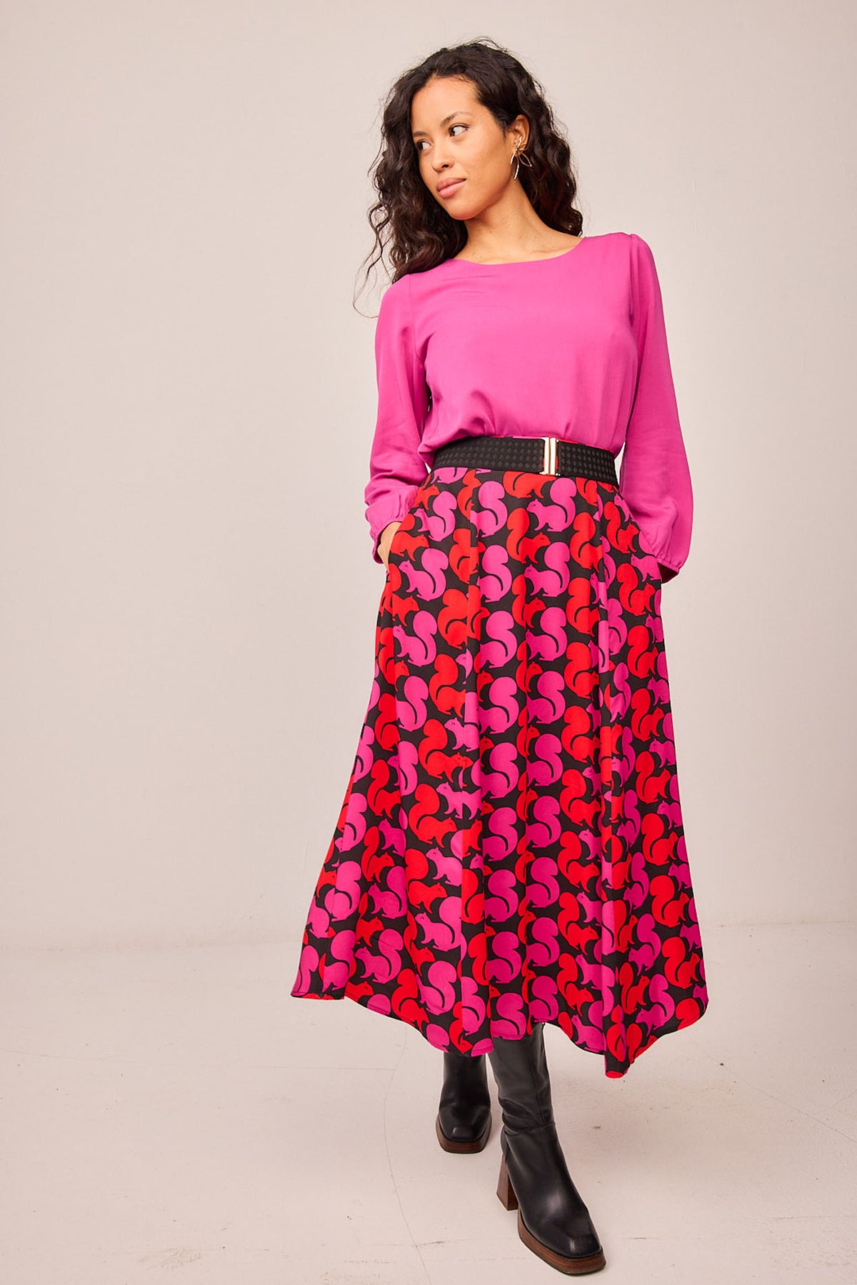 Falda Hojas Ardilla