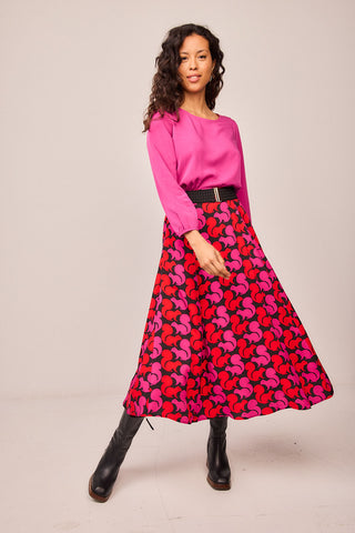 Falda Hojas Ardilla