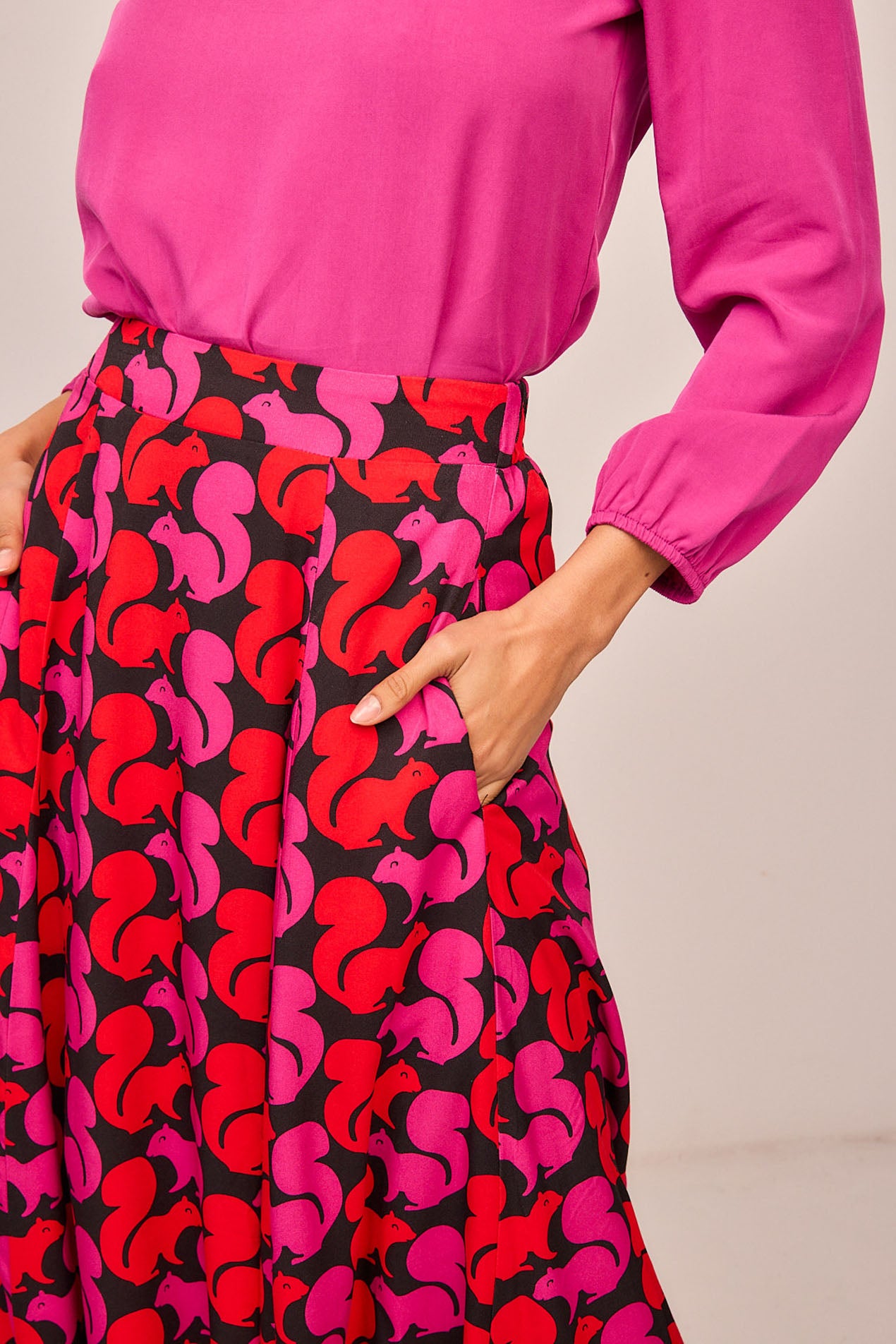 Falda Hojas Ardilla