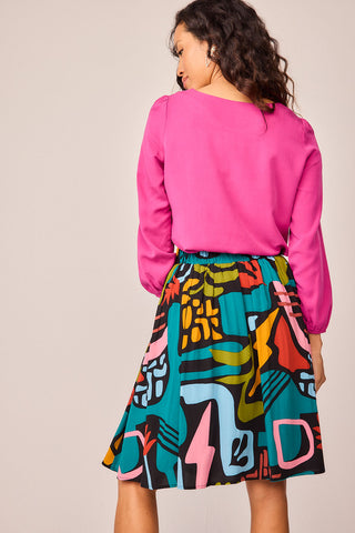 Falda Cima Multicolor