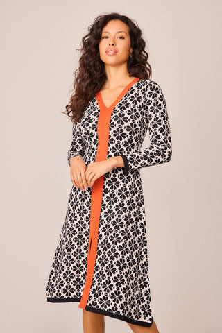 Vestido Largo Musgo Flor