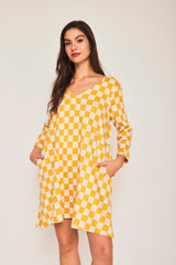 Vestido Corto BUHO AMARILLO