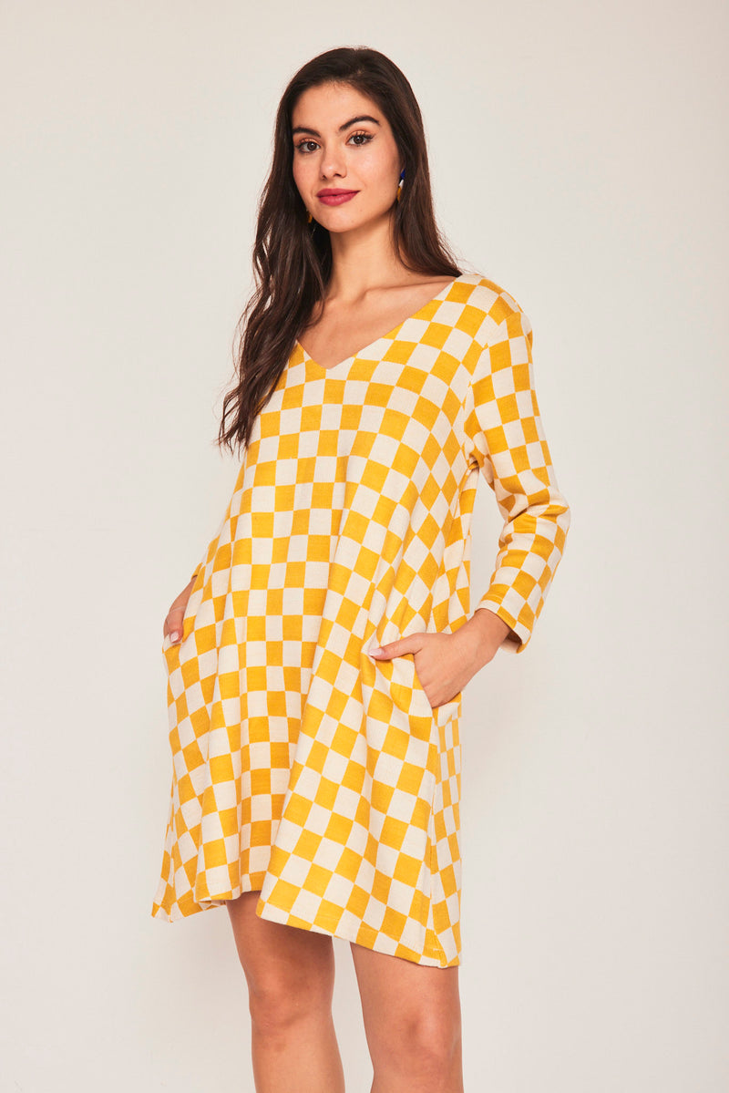 Vestido Corto BUHO AMARILLO