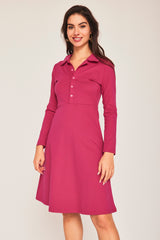 Vestido Corto PETIRROJO FUCSIA