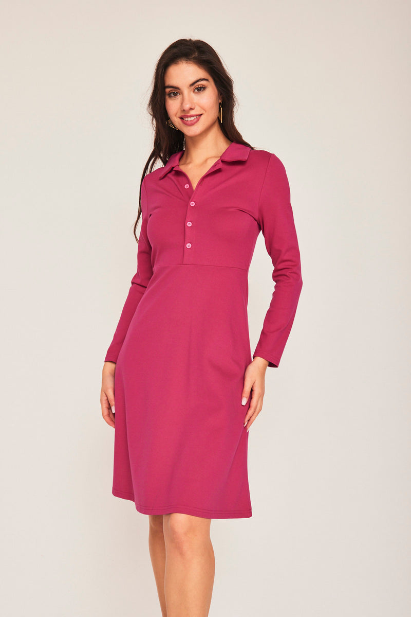 Vestido Corto PETIRROJO FUCSIA