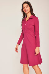 Vestido Corto PETIRROJO FUCSIA