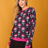 Pink Flower Fruit Sweatshirt