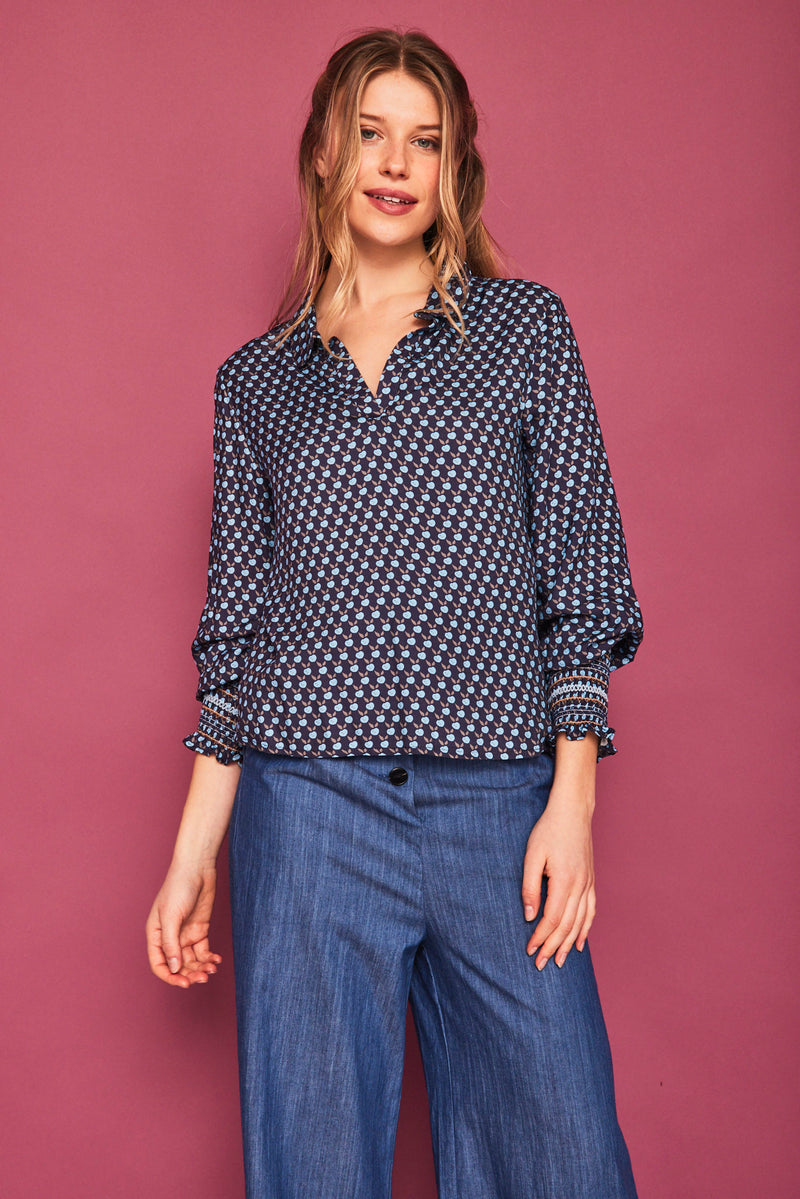 CAMISA COTORRA AZUL