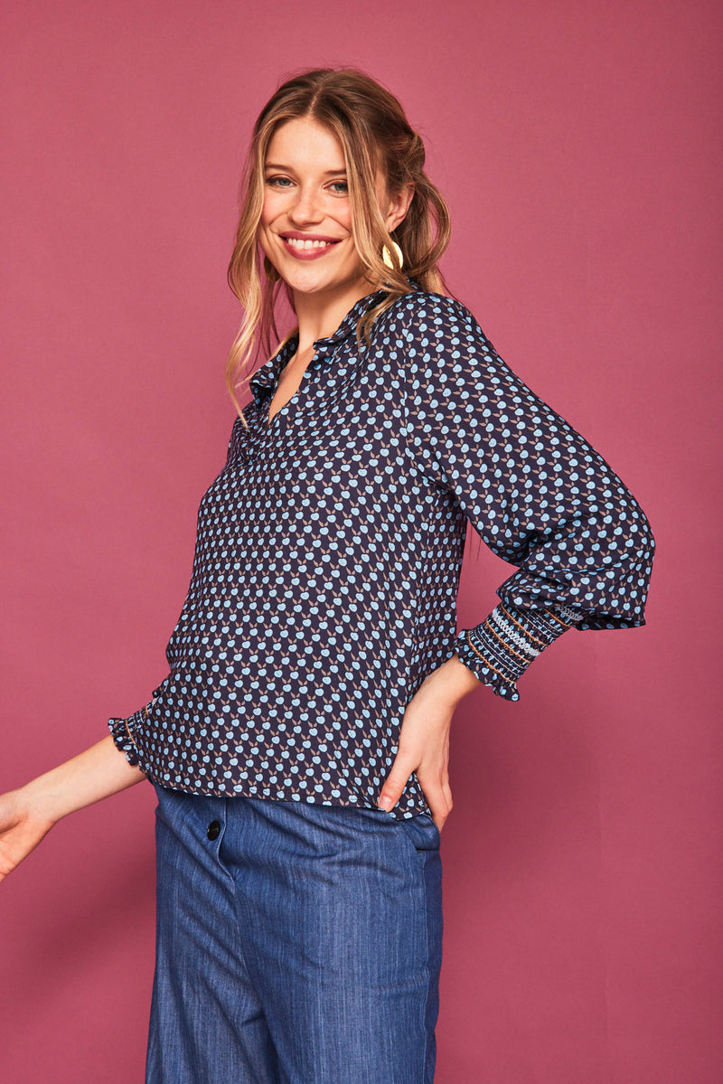 CAMISA COTORRA AZUL