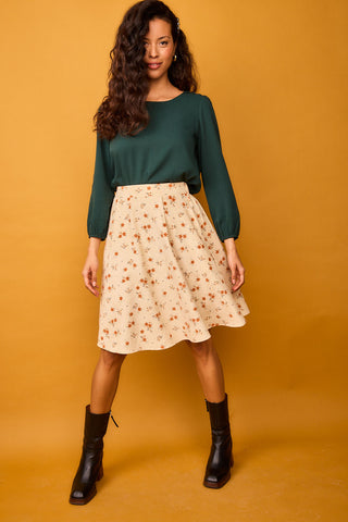 Falda Cima Beige