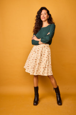 Falda Cima Beige