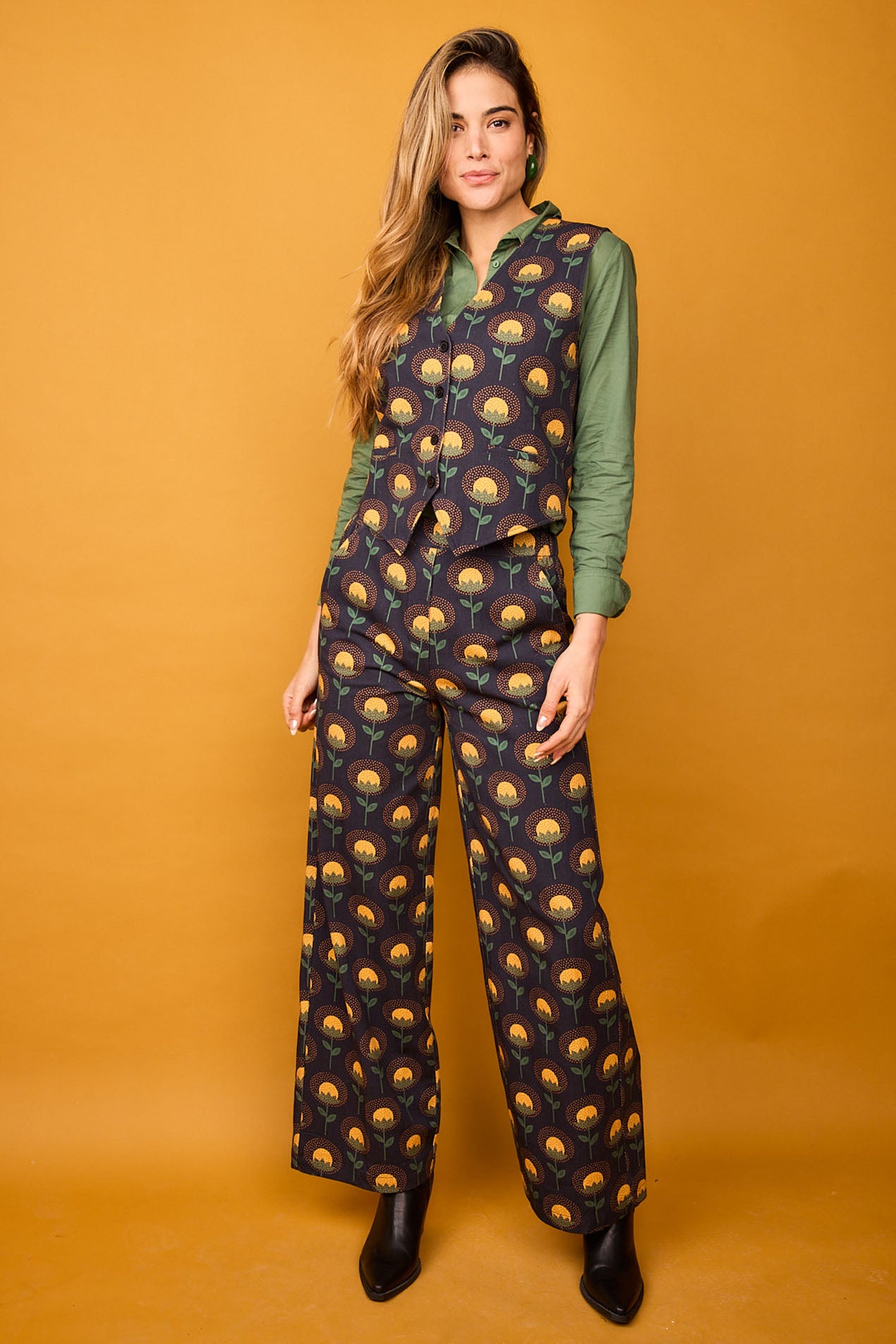 Fauna Flower Yellow Pants