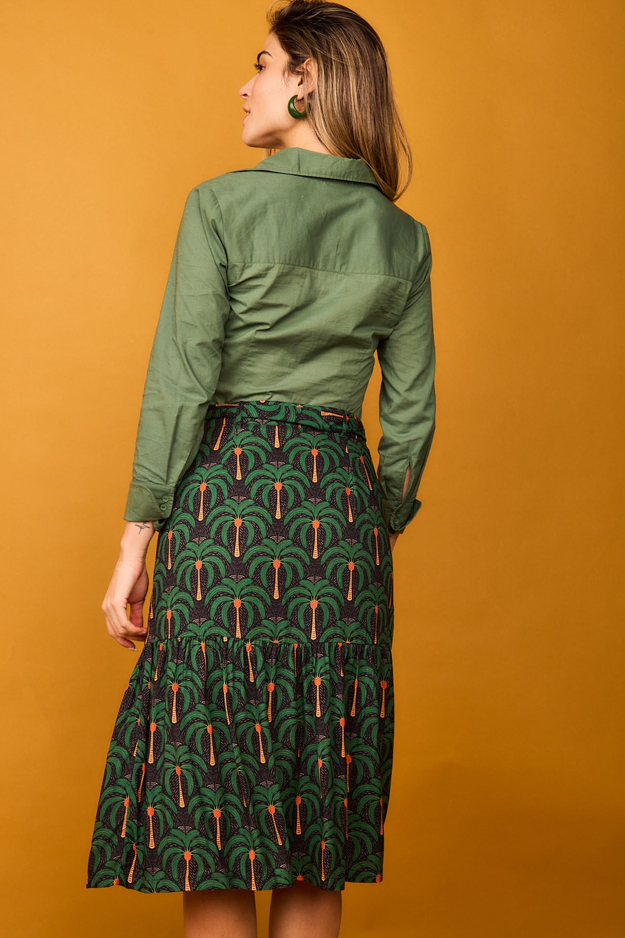 Palmer Black Pineapple Skirt
