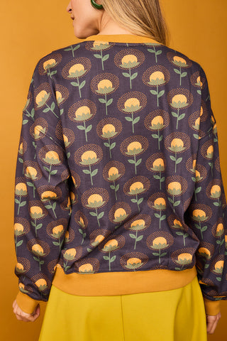 Yellow Flower Fruit Sweatshirt