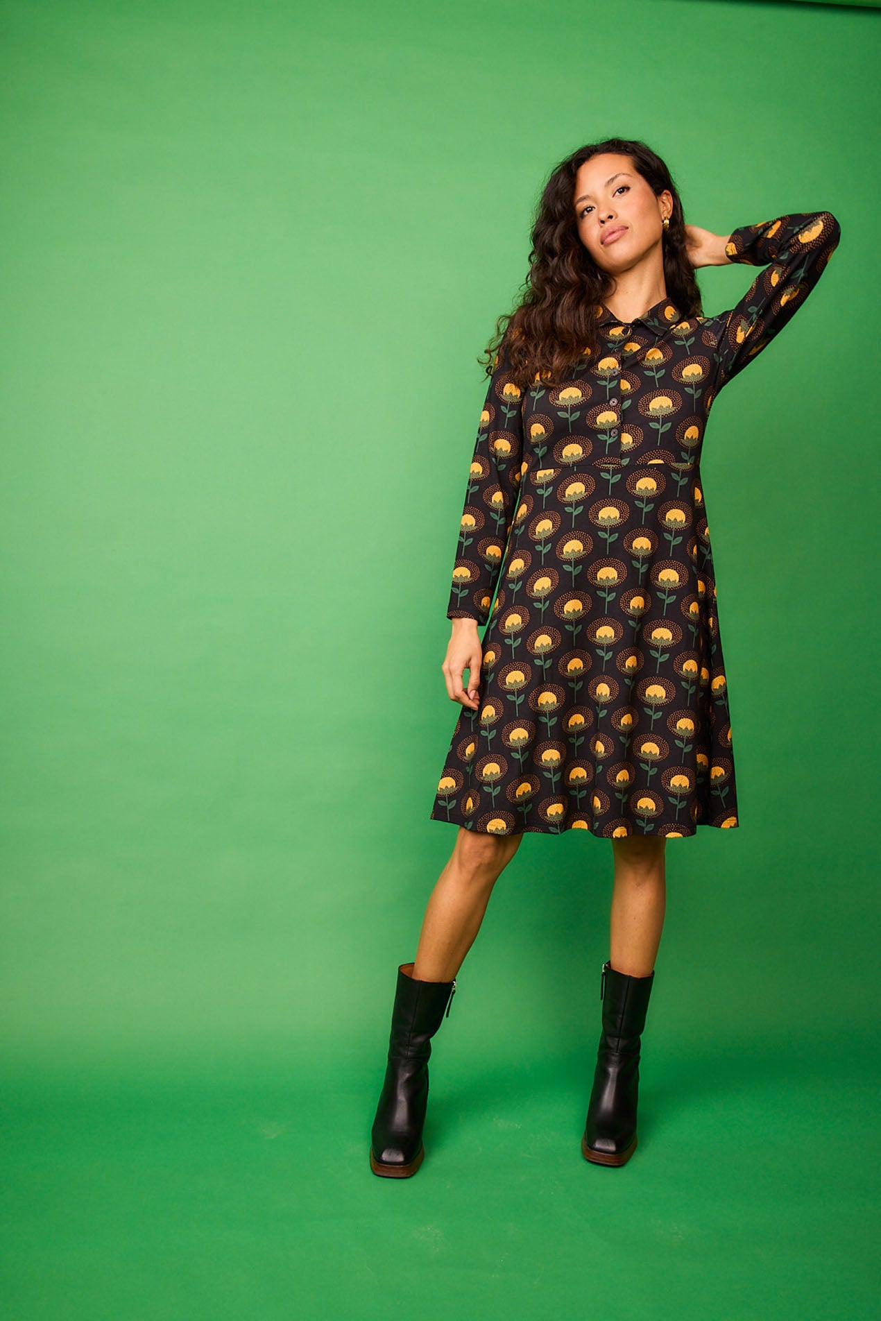 Short Yellow Flower Elf Dress