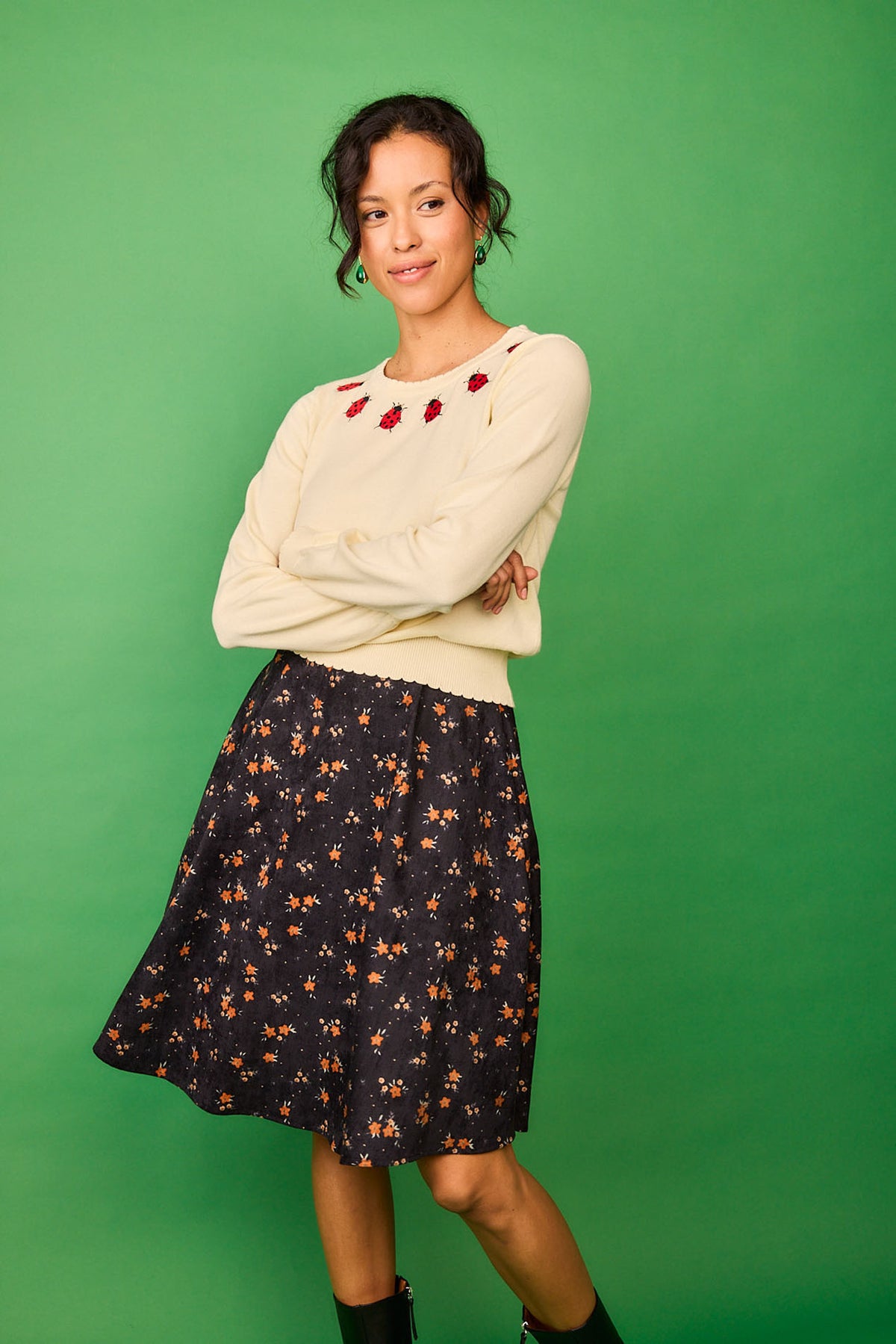 Falda Cima Negro