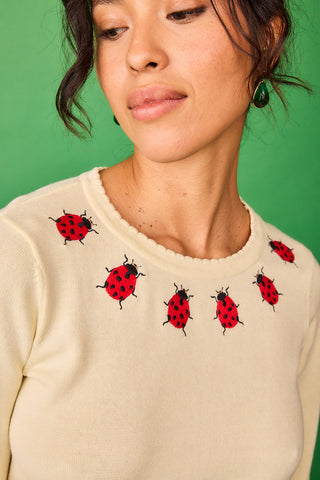 White Firefly Gloria Sweater