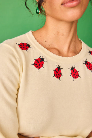 White Firefly Gloria Sweater
