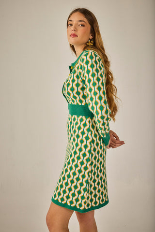 Vestido Corto Nantes Geometrico