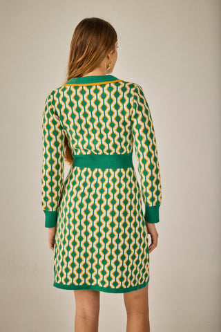 Vestido Corto Nantes Geometrico
