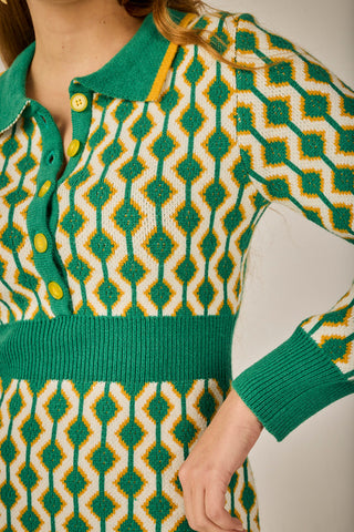 Vestido Corto Nantes Geometrico