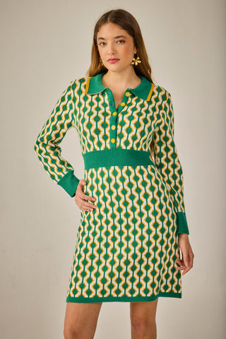 Vestido Corto Nantes Geometrico