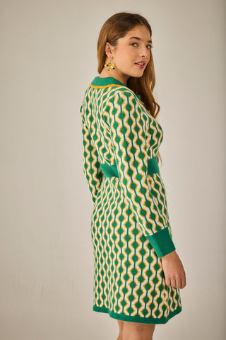 Vestido Corto Nantes Geometrico