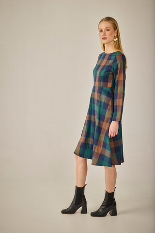 Blue Plaid Witches Dress
