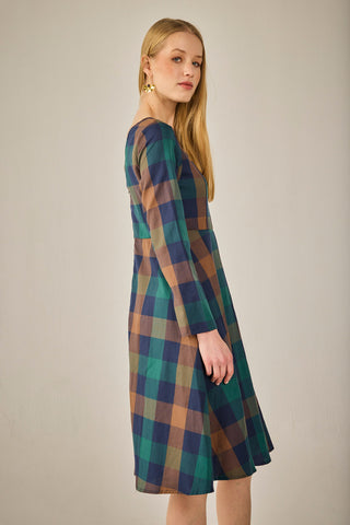 Blue Plaid Witches Dress