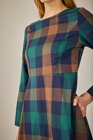 Blue Plaid Witches Dress