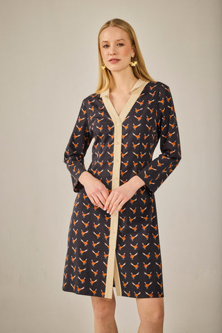 Langes Kleid Dublin Schwarz