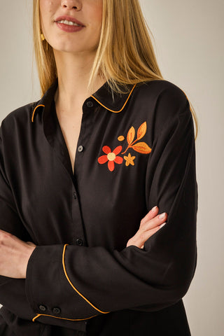 Camisa Tallin negro