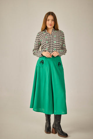 Camisa Atenas Gato verde